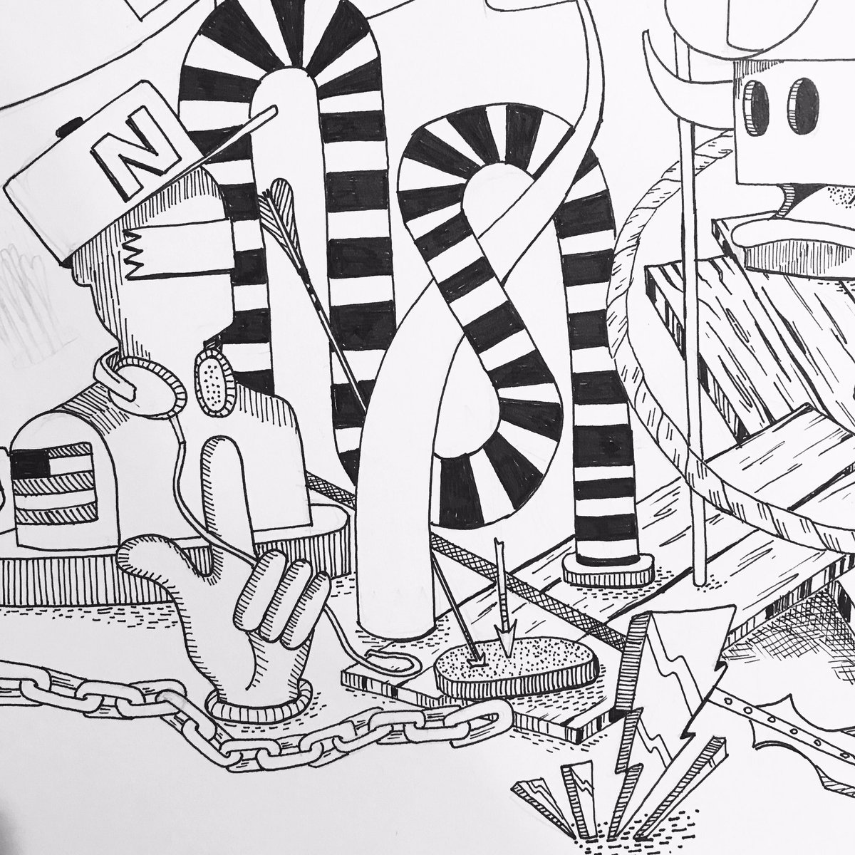 KCstudio189's tweet image. #partsofdrawings #WIP #drawstuff #SKETCH #STUDIO #riseandgrind #monday #Houston #TX #TF