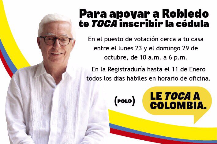 mjsarmientoa's tweet photo. Inscriba su cédula en el puesto votación más cercano desde lunes 23 hasta domingo 29 octubre 10 a.m-6 p.m. https://t.co/zmfXhjXHt4