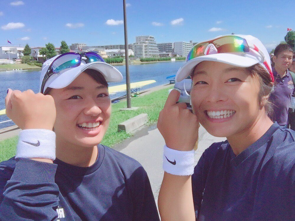 日本体育大学 ボート部 Twitterissa W2 S 高橋かほ 4年 B 坂井りか 3年 陽進堂も見てネ