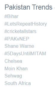 7 #PakTrendsThe trigger was  #Bihar trending in Pakistan on 08 Nov 15, soon after Bihar Assembly Election results were announced.