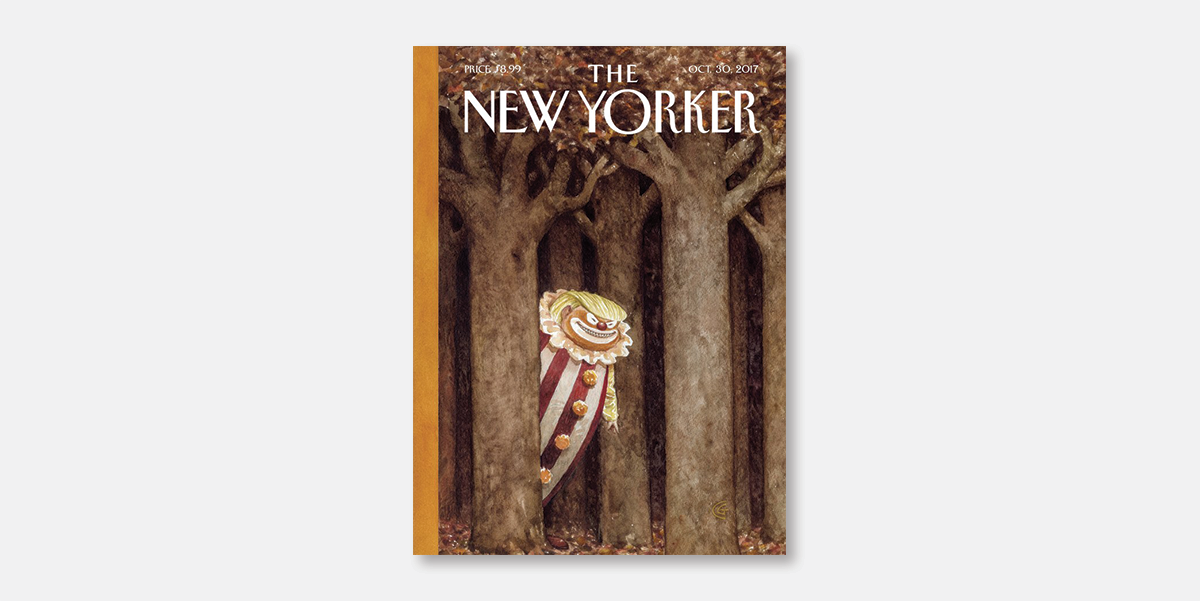 NewYorker's tweet photo. This week's cover, "October Surprise," by Carter Goodrich: https://t.co/m9TinPJCNH https://t.co/tKaP3nbERU