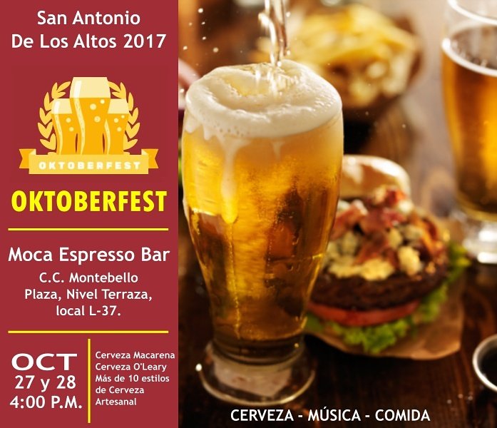 CervezaOLeary's tweet photo. El Oktobrtfest llega a #sanantoniodelosaltos. Más de 10 estilos de cerveza, música, comida y diversión. #familia https://t.co/YcWTtZPxw0