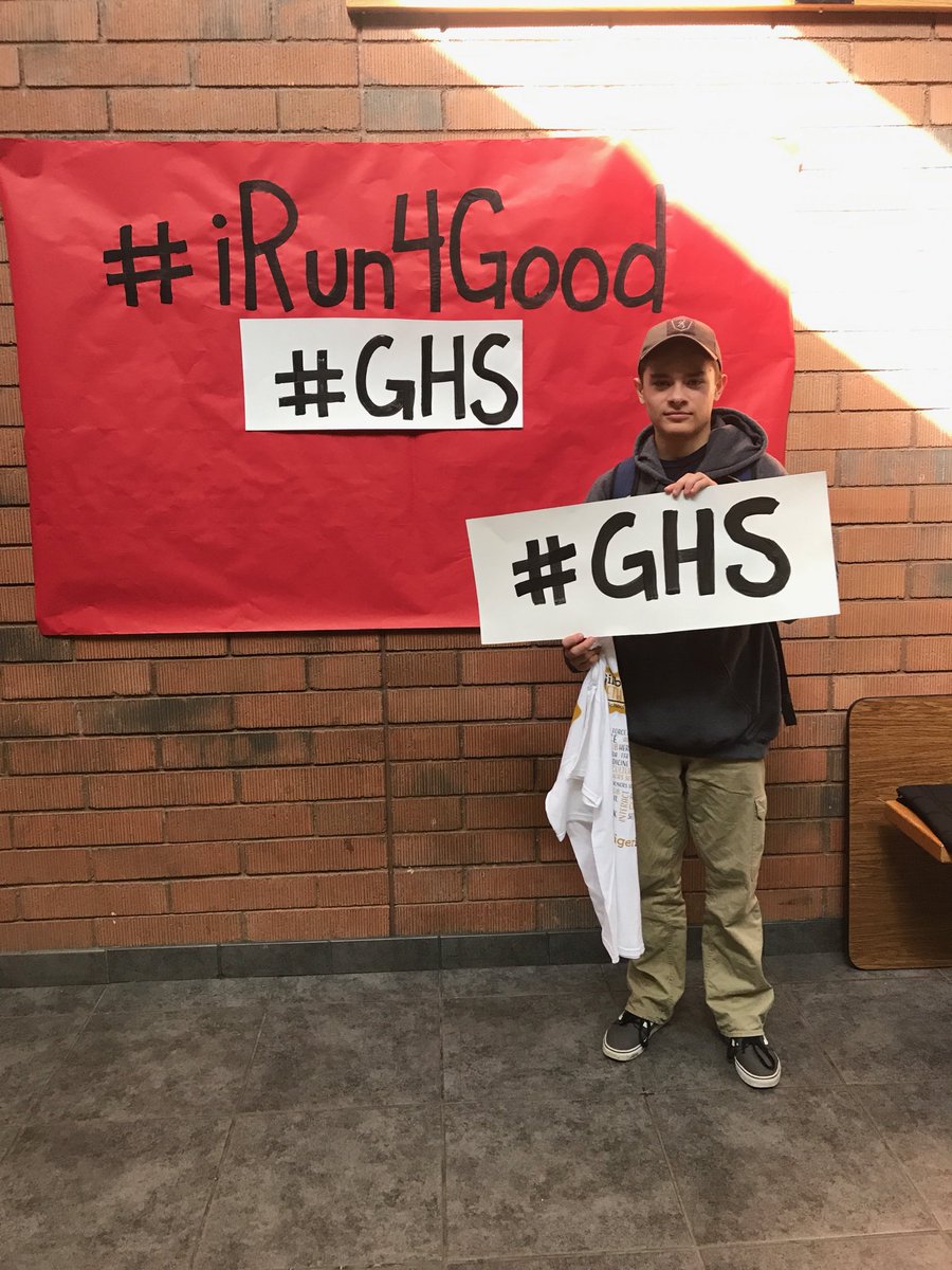 #hegottigerpower #ghs #iRun4Good <a href="/GilbertHSTigers/">Gilbert High School</a>