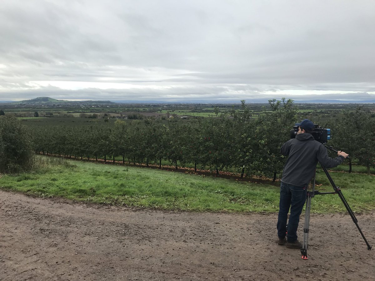 Chris_Bavin's tweet photo. Great day filming @EatWellForLess @thatchers_cider thank you for a lovely day #britishcider #apples #supercider https://t.co/2oGHKuZgfF