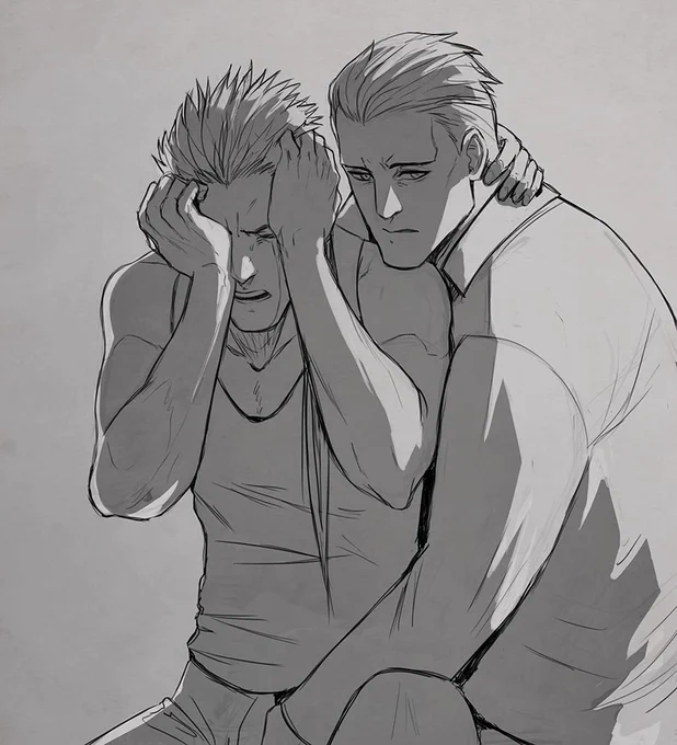 Anon on tumblr asked for some Kimblee and Archer angst, so...yeah. :c

#キンブリー #アーチャー #archblee 