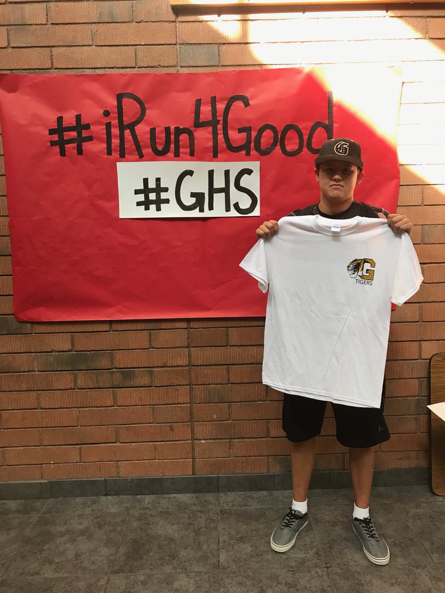 #hegottigerpower #ghs #iRun4Good <a href="/GilbertHSTigers/">Gilbert High School</a>