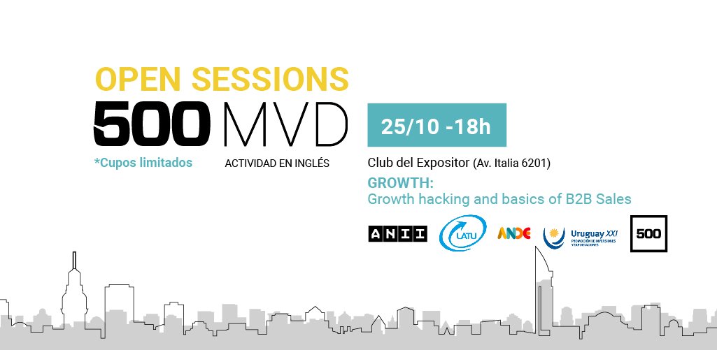 ANIIuy's tweet photo. ¡Todavía hay cupos disponibles! Si sos emprendedor/a sumate a la 2ª open session de #500MVD 👉🏽https://t.co/y8optOa38e https://t.co/zT9a8UEGoJ