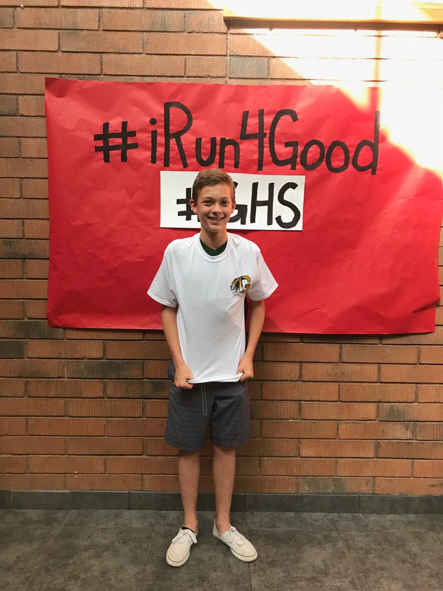 #hegottigerpower #ghs #iRun4Good <a href="/GilbertHSTigers/">Gilbert High School</a>