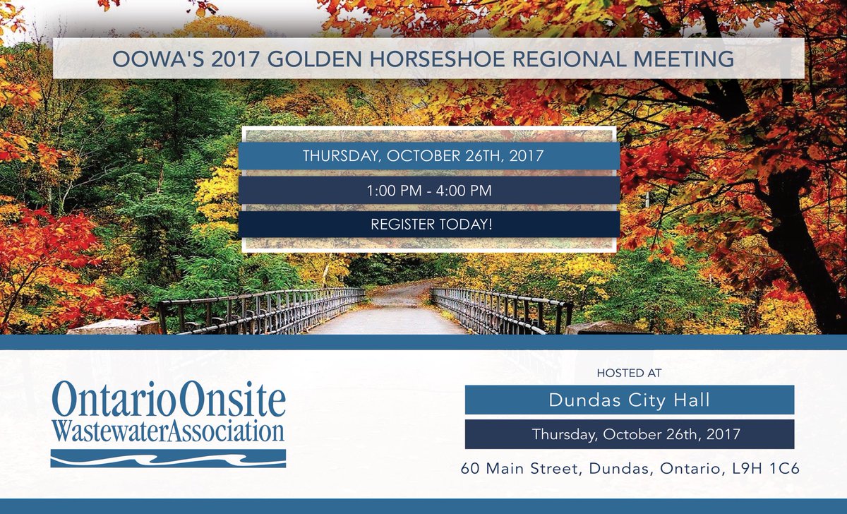 LMEntWater's tweet photo. Join us this Thursday, October 26th for the @oowa_org Golden Horseshoe Regional Meeting! Hosted at the Dundas City Hall from 1-4PM 🍁 https://t.co/OiAVQy4zbH