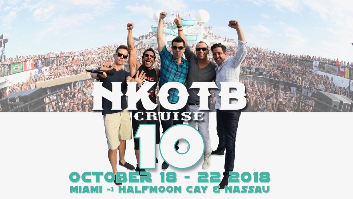 NKOTB's tweet photo. Didn't want to keep everyone waiting so we announced #Cruise10 👏🛳
Stay tuned for all the details✌️ https://t.co/rCOpjaeksA