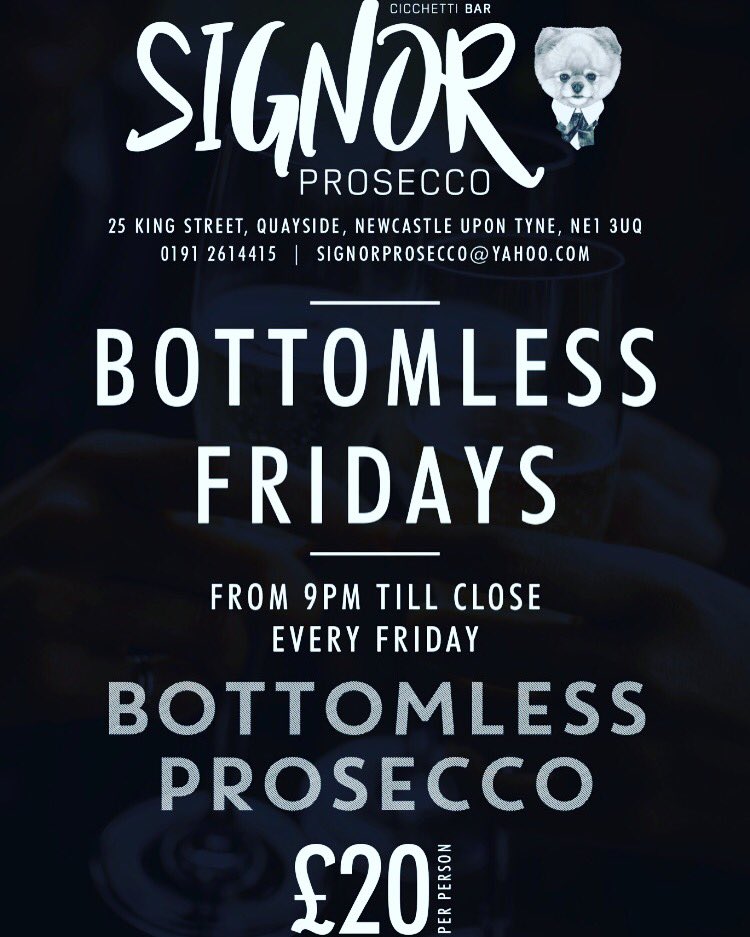 COMPETITION TIME!!!

For the chance to win a bottomless night on us for you and 5 friends this Friday! (27/10)

Simply retweet and follow!!