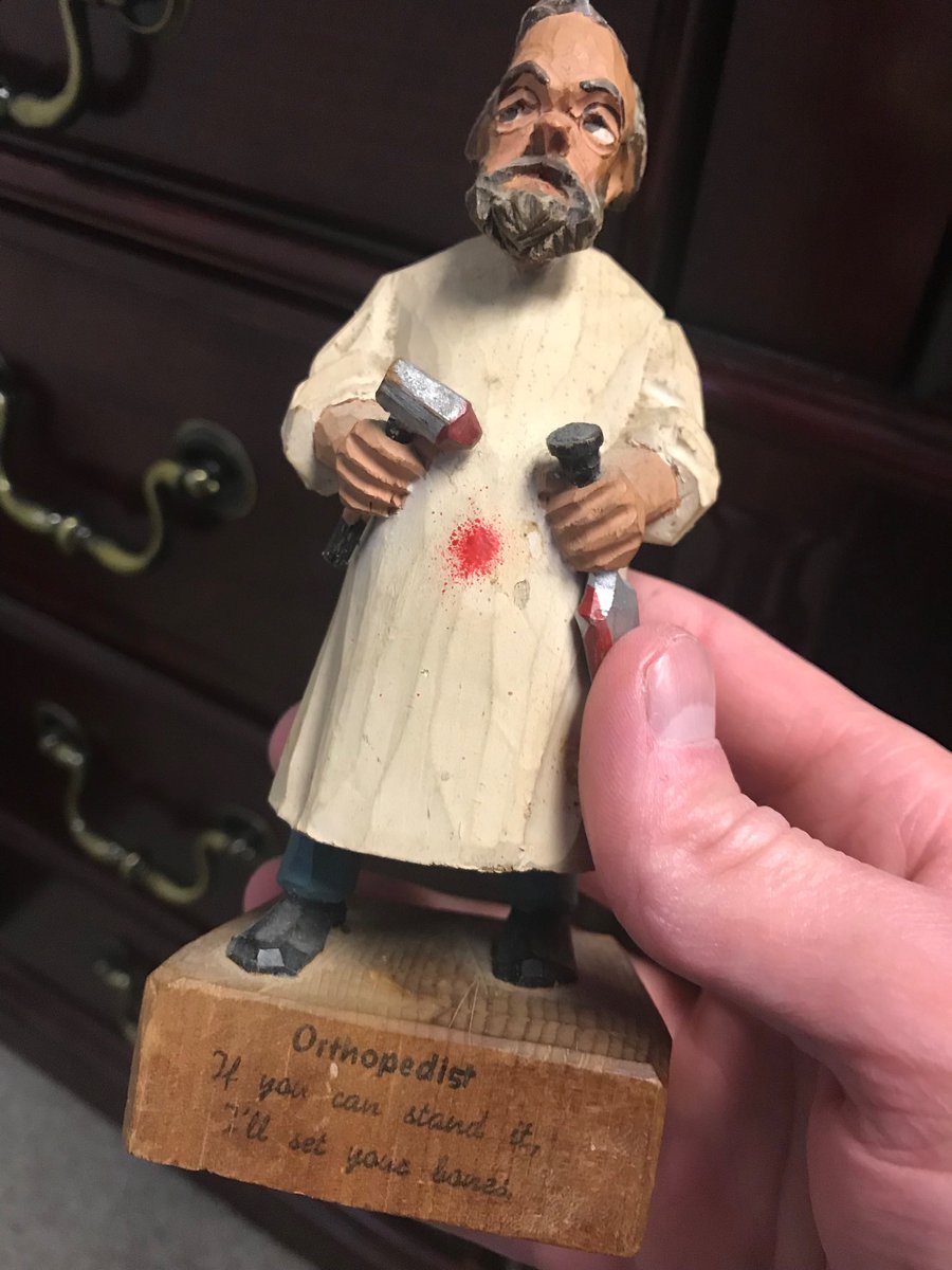 ChrisAndersonMD's tweet photo. It’s always a great day when a patient gives you a cool antique. @tennessee_ortho #orthpaedics #sportsmed https://t.co/e0JAKephMw