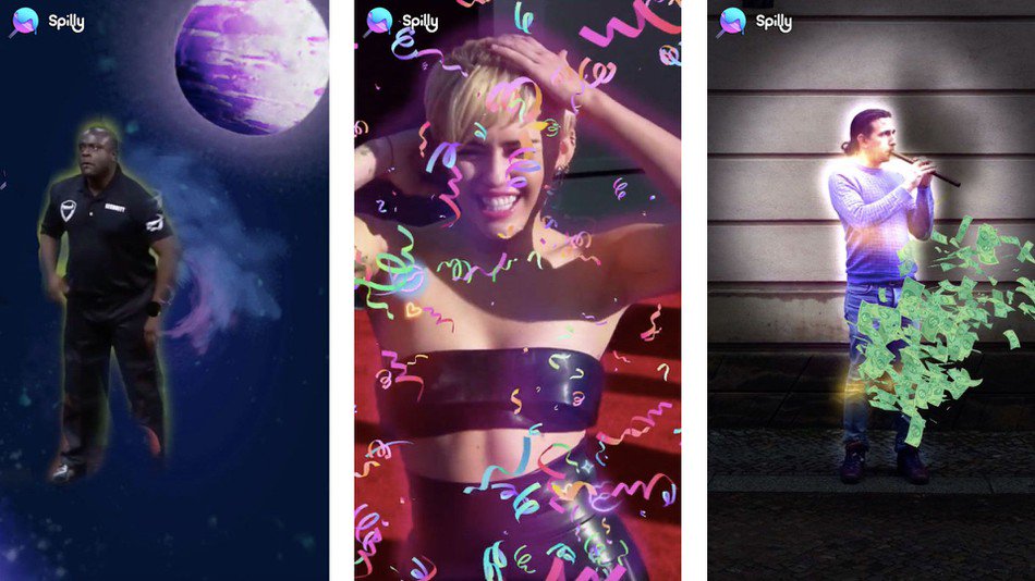 videowatchr's tweet photo. #Spilly's #AR app is like #Snapchat filters on steroids https://t.co/E1ddkghg9Z via @mashable #tech #apps #socialmedia #celebrities https://t.co/8qXkoB5BVE