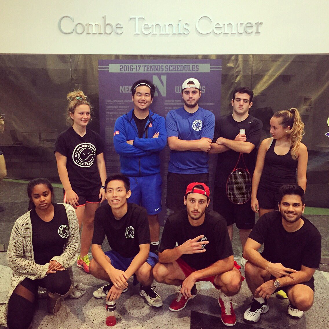 depaultennis's tweet photo. We traveled to Evanston on Saturday to play Northwestern and Loyola. Well done to the three guys making their club debuts! #tennisoncampus https://t.co/k8nlGUmis3