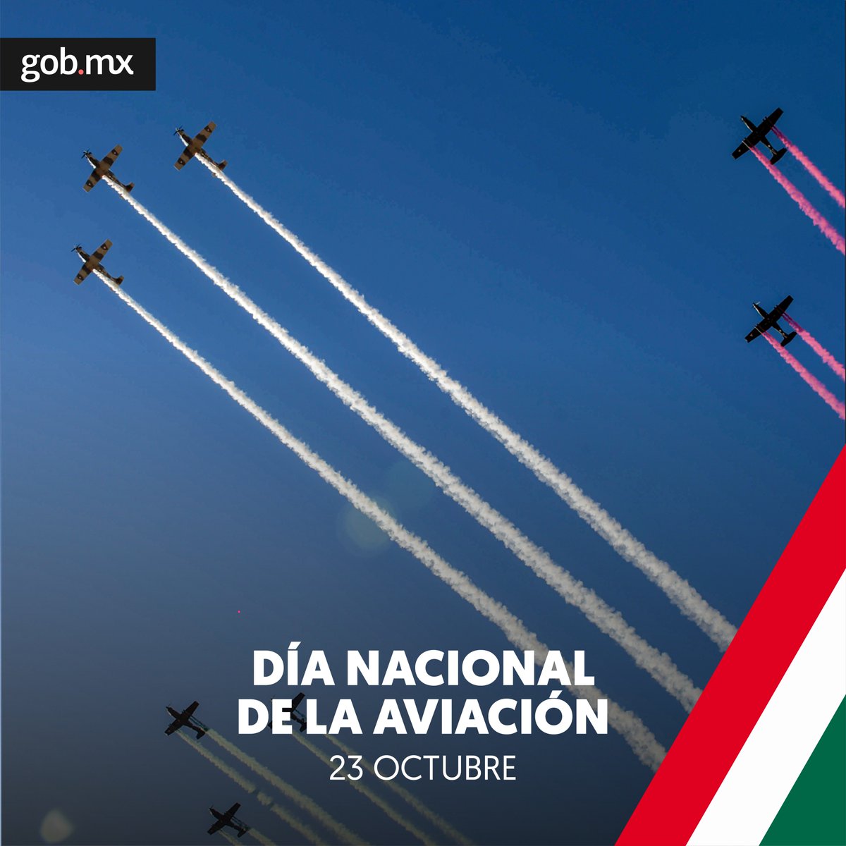 gobmx's tweet photo. Hoy 23 de octubre celebramos en México 🇲🇽el #DíaNacionalDeLaAviación ✈️👨🏽‍✈️👩🏻‍✈️ 🛬🛫✈️🛩️ https://t.co/5oy7tDS3m4
