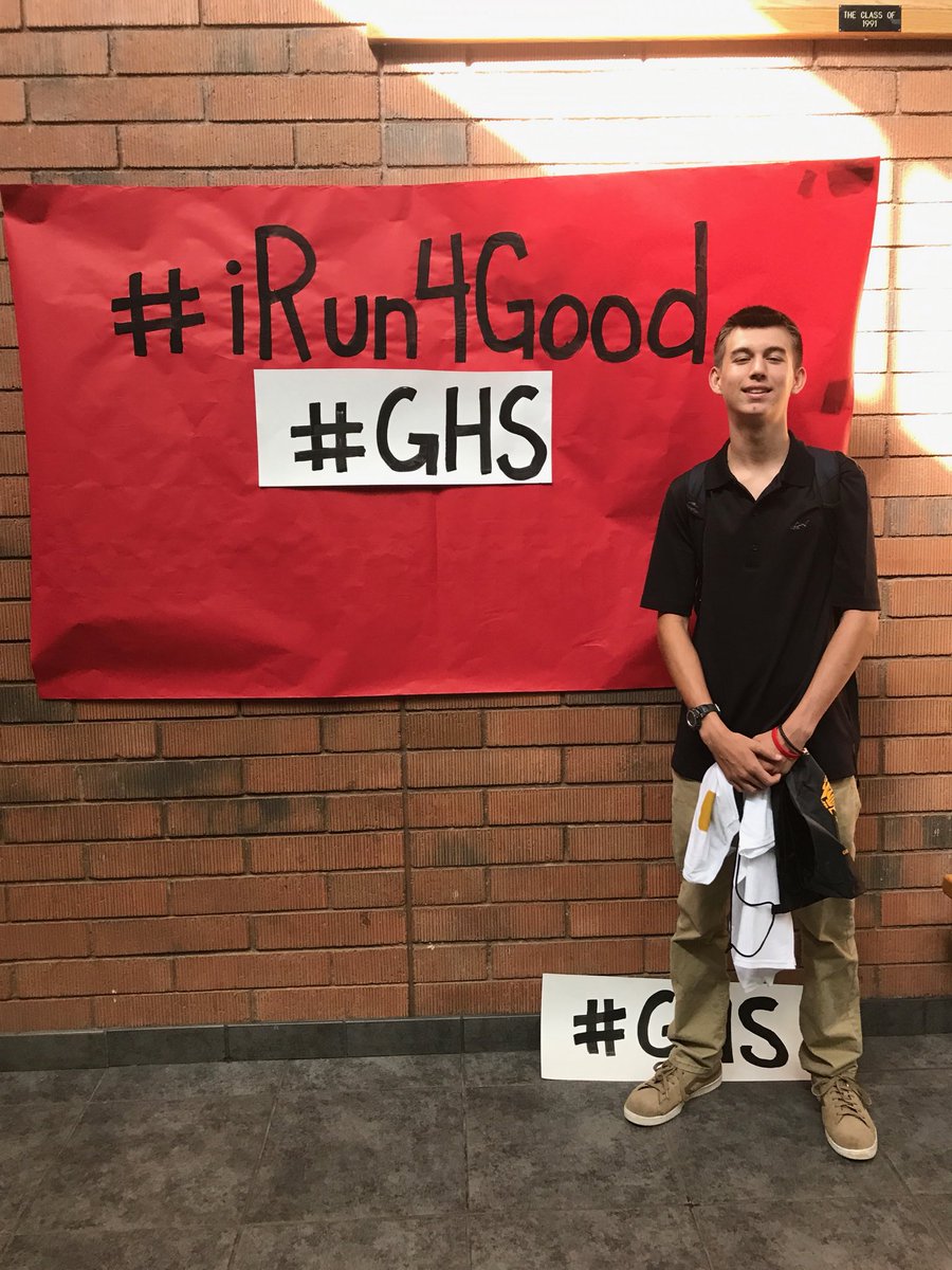 #hegottigerpower #ghs #iRun4Good <a href="/GilbertHSTigers/">Gilbert High School</a>