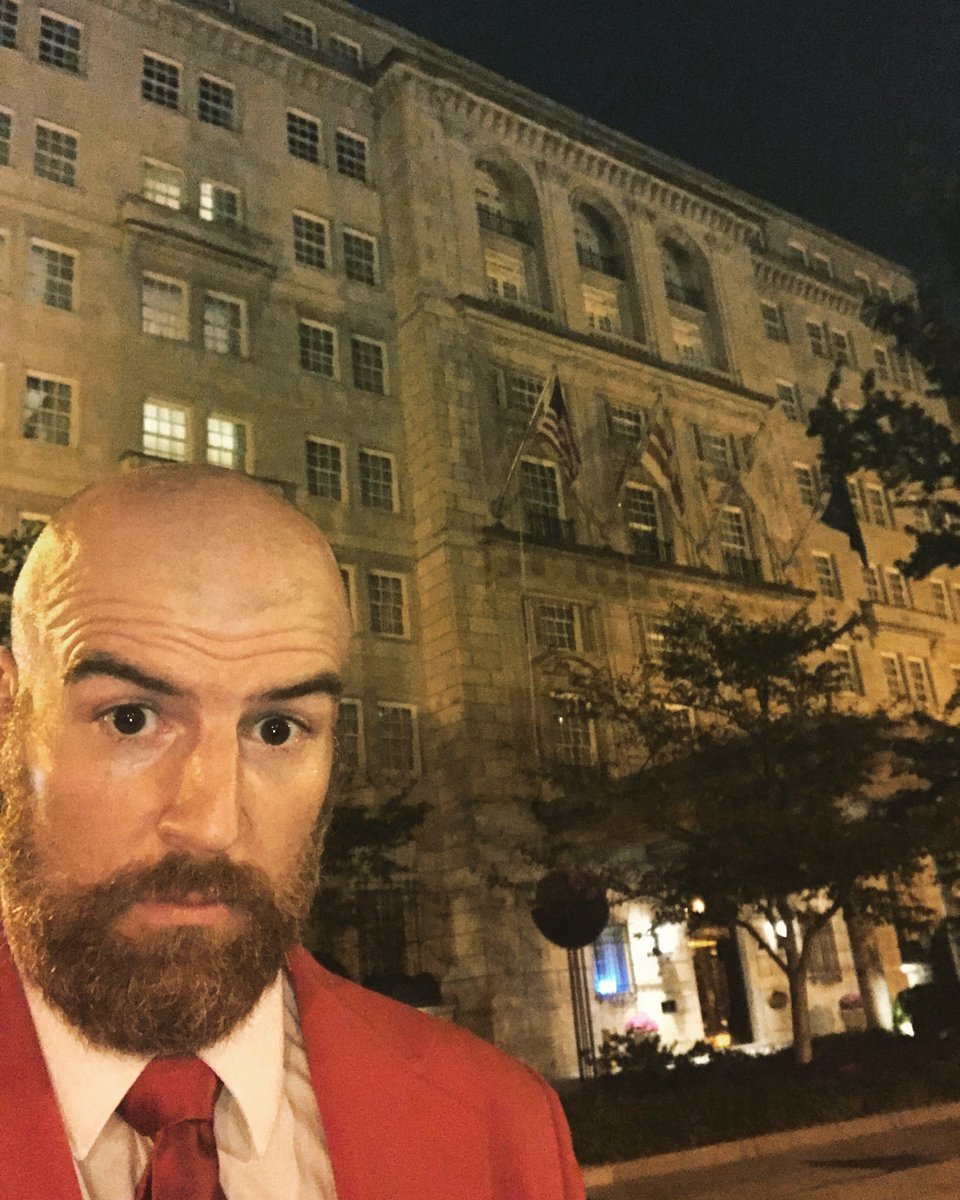 CapCityShowcase's tweet photo. Day 15 of #HauntedDC with @HuntsterDC Today’s spot @HayAdamsHotel , haunted by Marian Adams. Our #ScreaminHalloween show is Sat 10/28 at @MasonInnDC with @funnydanny from @1067theFan, #DrBadLove @GarveyComedy @Meeshelmybell @RHLevitin Tix: https://t.co/bhpHFmrI5c https://t.co/cgKSqoyHpL