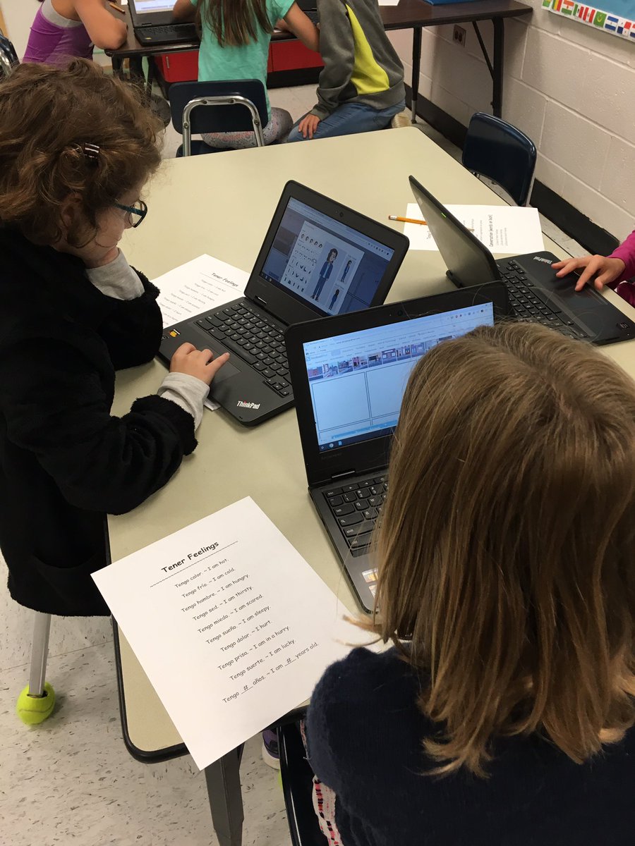 cf_BeAmazing's tweet photo. Creating conversation scenes in Spanish using StoryboardThat! #creativeapplication @GurneySpanish #cfevs https://t.co/JRhhTKapb4