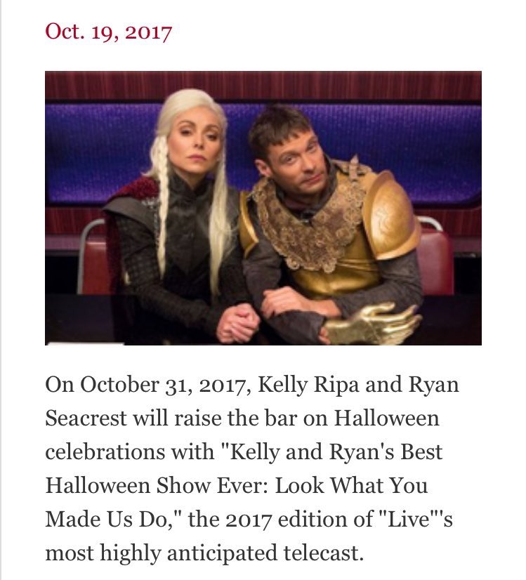 rahrahmaybe's tweet photo. .@ColleenB123 is going to be on @LiveKellyRyan this Halloween as Miranda. Also co-hosting pre-show on Facebook Live as herself! Set your DVRs now!!!#HaterBackOffIsBack https://t.co/DpYwGrtTyA