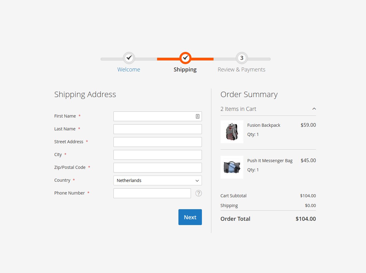 Improve your conversion rate by using our drop-in replacement for the #magento2 #checkout! No distractions, Geo IP, Social Login, and more!