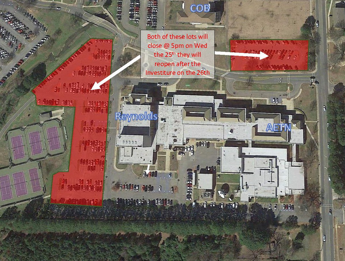 UCAPoliceDept's tweet photo. These lots will be closing at 5pm on the 25th and will reopen on the 26th after @UCApresdavis Investiture. #congratulations @ucabears https://t.co/X9vuChsiLi