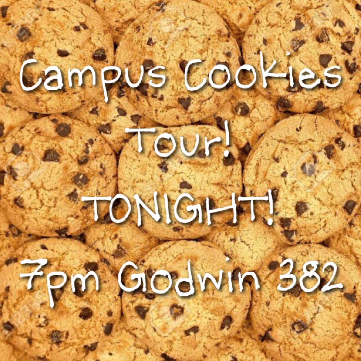JMUNSMH's tweet photo. We are touring Campus Cookies tonight during the GBM! We'll meet in Godwin 382 for some announcements and then carpool to Campus Cookies 🍪🍪🍪 https://t.co/68JhVMRIDb