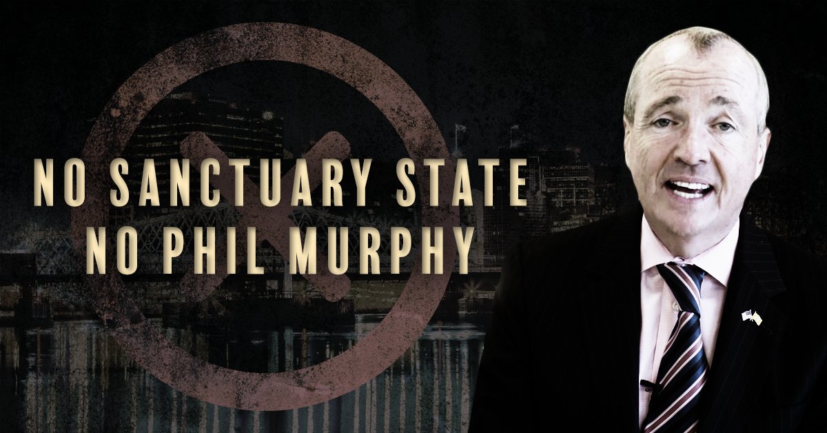 KimGuadagnoNJ's tweet photo. I propose a law to ban sanctuary cities, allowing governor to issue fines or withhold $ if they protect criminals https://t.co/8qbQZyGjKY https://t.co/T1JqVNBuO9