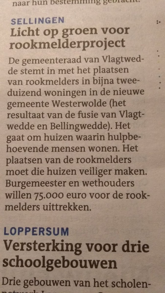 Mooie ontwikkeling <a href="/vlagtwedde/">Gemeente Vlagtwedde</a> :)