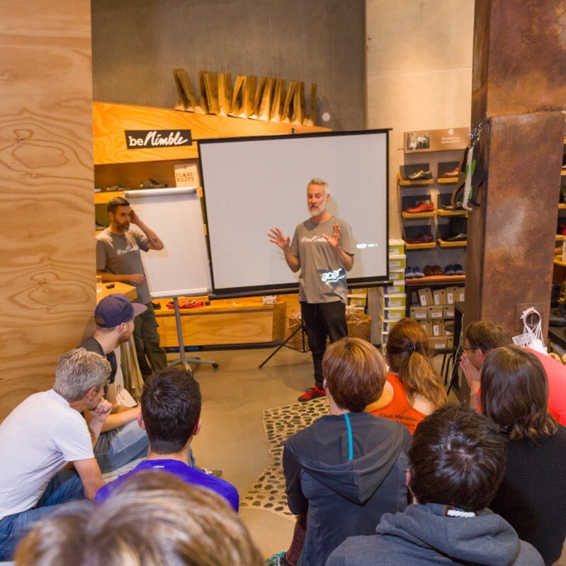 borntorun's tweet photo. Teaching nimble runners the importance of #functionalfootwear. Thanks to @joenimble and @runnersworldde #benimble https://t.co/7uy90cMzBc