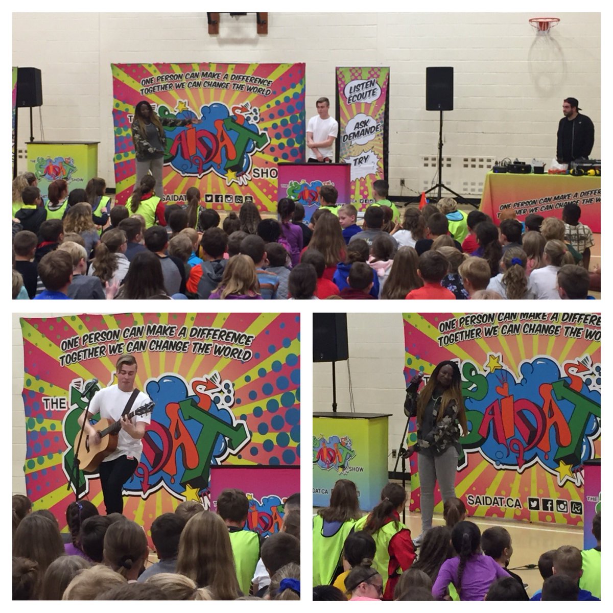 sandradsteeves's tweet photo. It was happening here at Magnetic Hill School today. #maghill #thesaidatshow #iwasthere #gettingtoknowyoutour #asdelearns. https://t.co/wCWCWbwQfq
