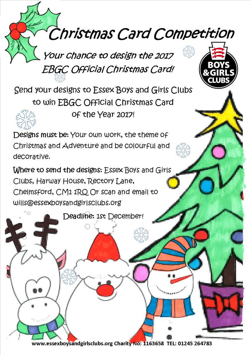 Becca_EBGC's tweet photo. Your chance to design the 2017 Offical @EssexBGC Christmas card!! #Competitiontime #Christmas #Bestdesignwins #timetodesign https://t.co/CQlLfpKxJc