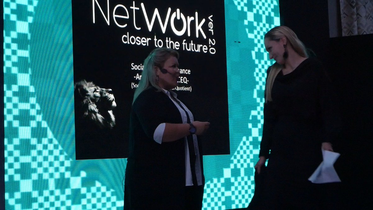 Roger_Edwards's tweet photo. Screenshot from my upcoming VLOG from #NetworkMNE. Almost begs a "Caption Competition" @EliseQuevedo @NetWork_MNE https://t.co/d6ebqZvCTI