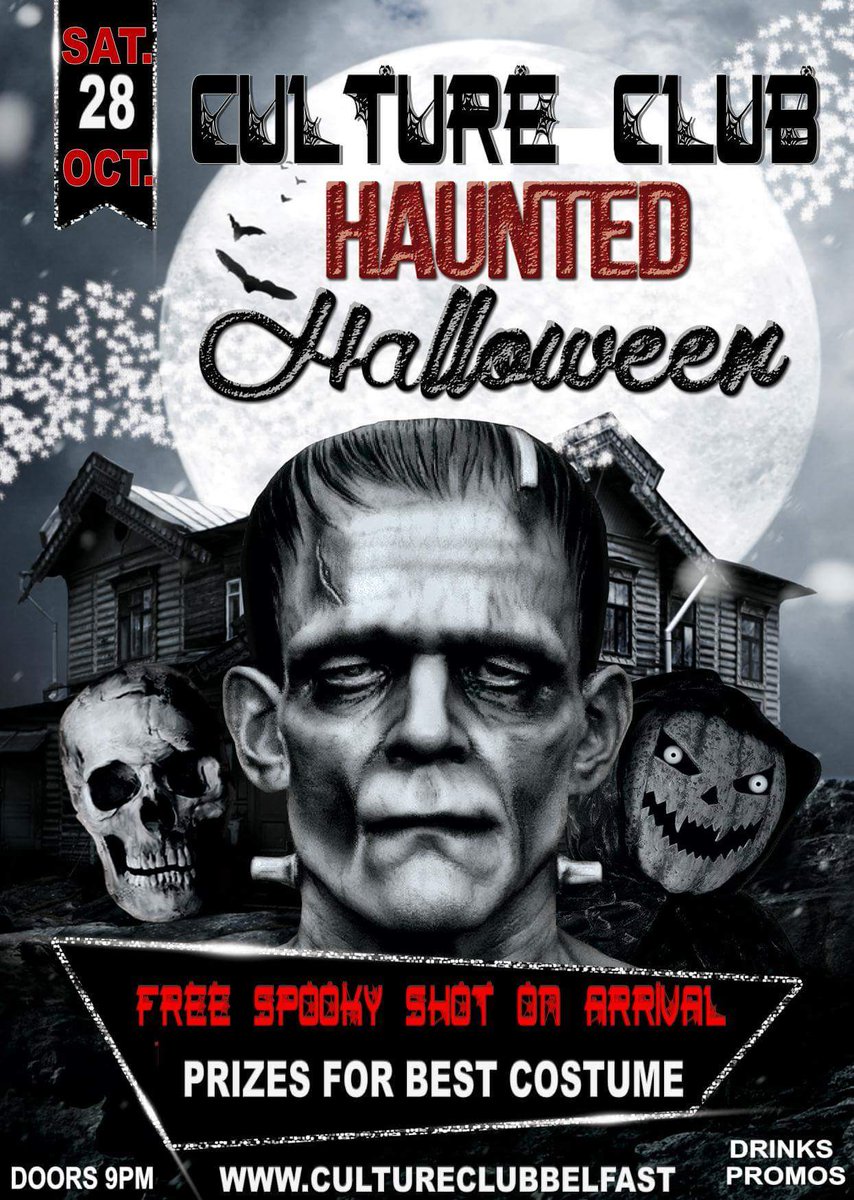 CULTURECLUB1980's tweet photo. The ghoulies will be out 😁 @TheBigListNI @BelfastHourNI @BelfastEvent @WhatsOnBelfast @hensawaycom @tourbelfast @BelfastCraic @BelfastPubs https://t.co/QW1rdzMuqr