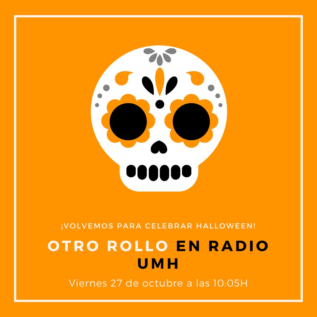 Este viernes 27 volvemos a <a href="/RADIO_UMH/">RADIO UMH</a> a partir de las 10:05H ¡Porque celebrar #Halloween 🎃con nosotros es otro rollo! ¡Te esperamos!