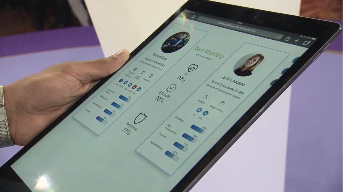 ticatag2013's tweet photo. #IBM #WatsonSummitFR #AI is making individuals profile matched, making much more efficient our Pro/Social network 📽️ https://t.co/VryWEqTa5w https://t.co/hfEVuioq9V