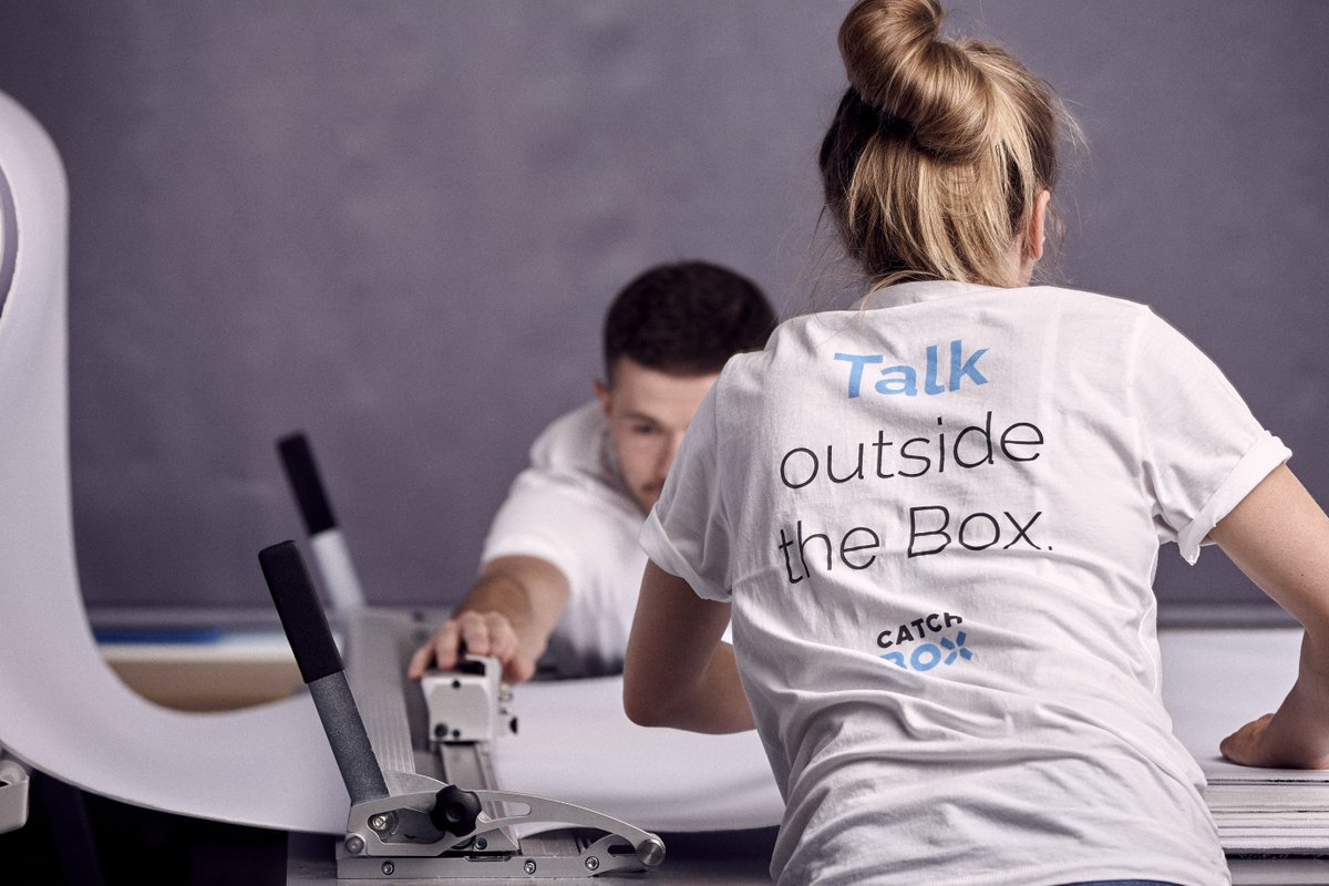 catchbox's tweet photo. Every detail matters! That's why our team is hands-on every step of the #Catchbox journey #TalkOutsideTheBox #BehindTheScenes #AVsolutions https://t.co/2Qer1dpg5W