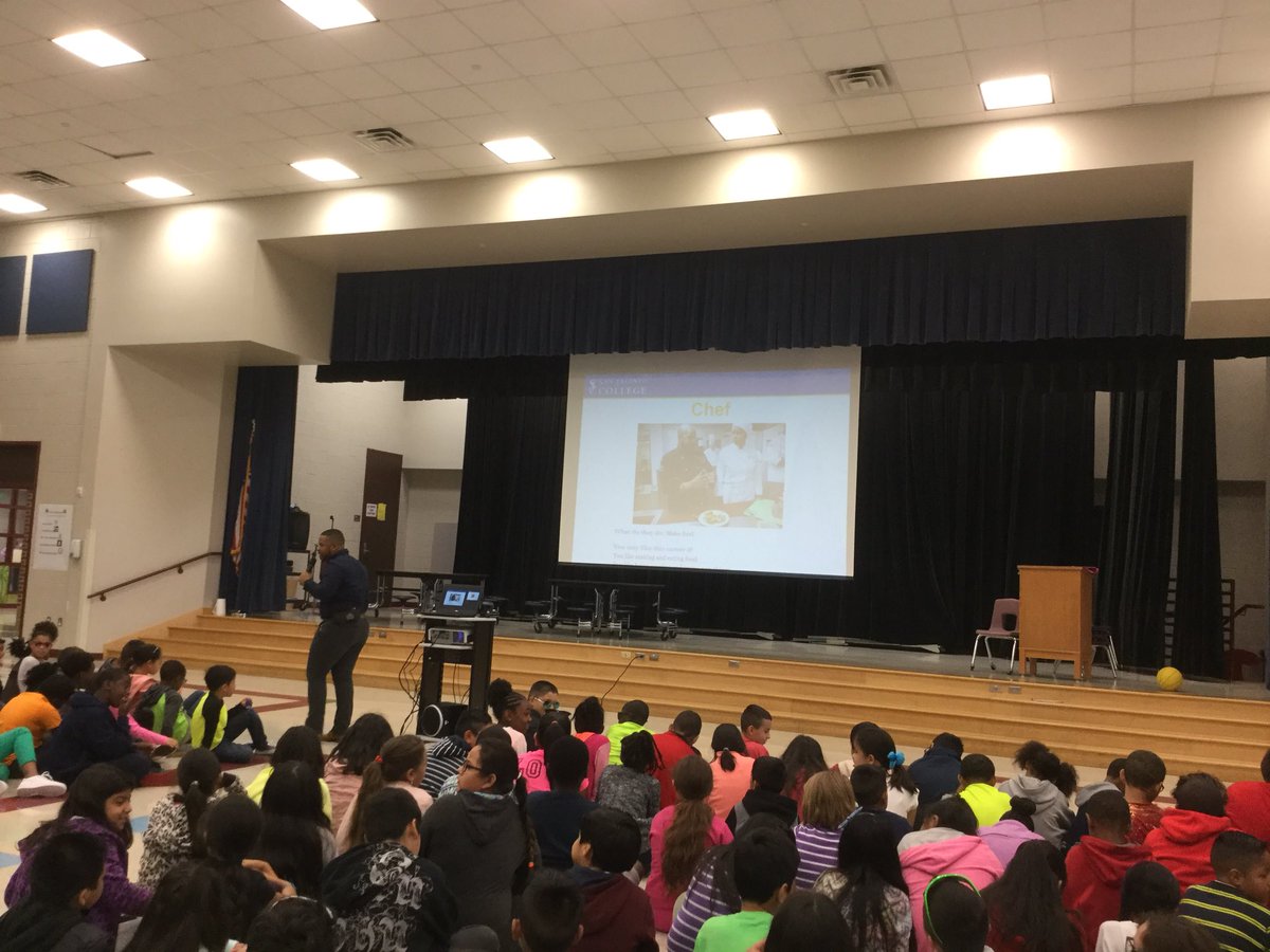 San Jac telling us about college and careers! @MsDes_RPE @AshleyESmith5 <a href="/Counselor_RPE/">Caring Counselor</a>