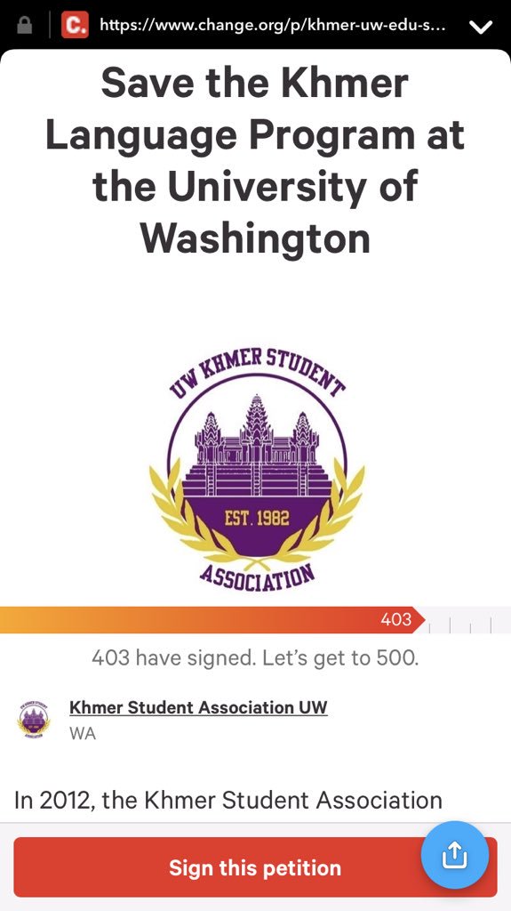 davinnahoy's tweet image. We’re doing great! If you haven’t signed or spread the word, please take just a minute to do so #KhmerAdvocacyProject #MyLanguageMyIdentity