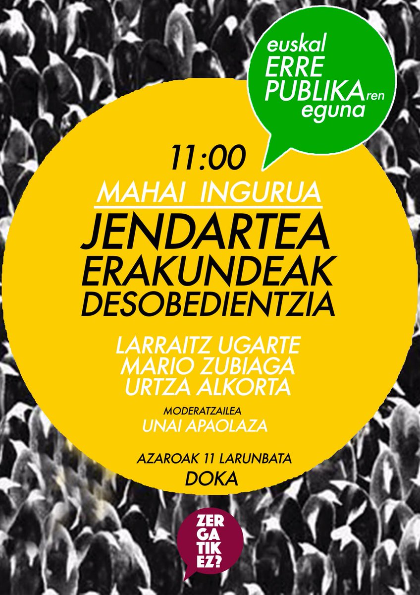 JosebaAlvarez's tweet photo. Poliki-poliki, baina badator desobedientziaren aroa. #Desobedientziak #egingo gaitu #Libre https://t.co/pCT44Et7Jf