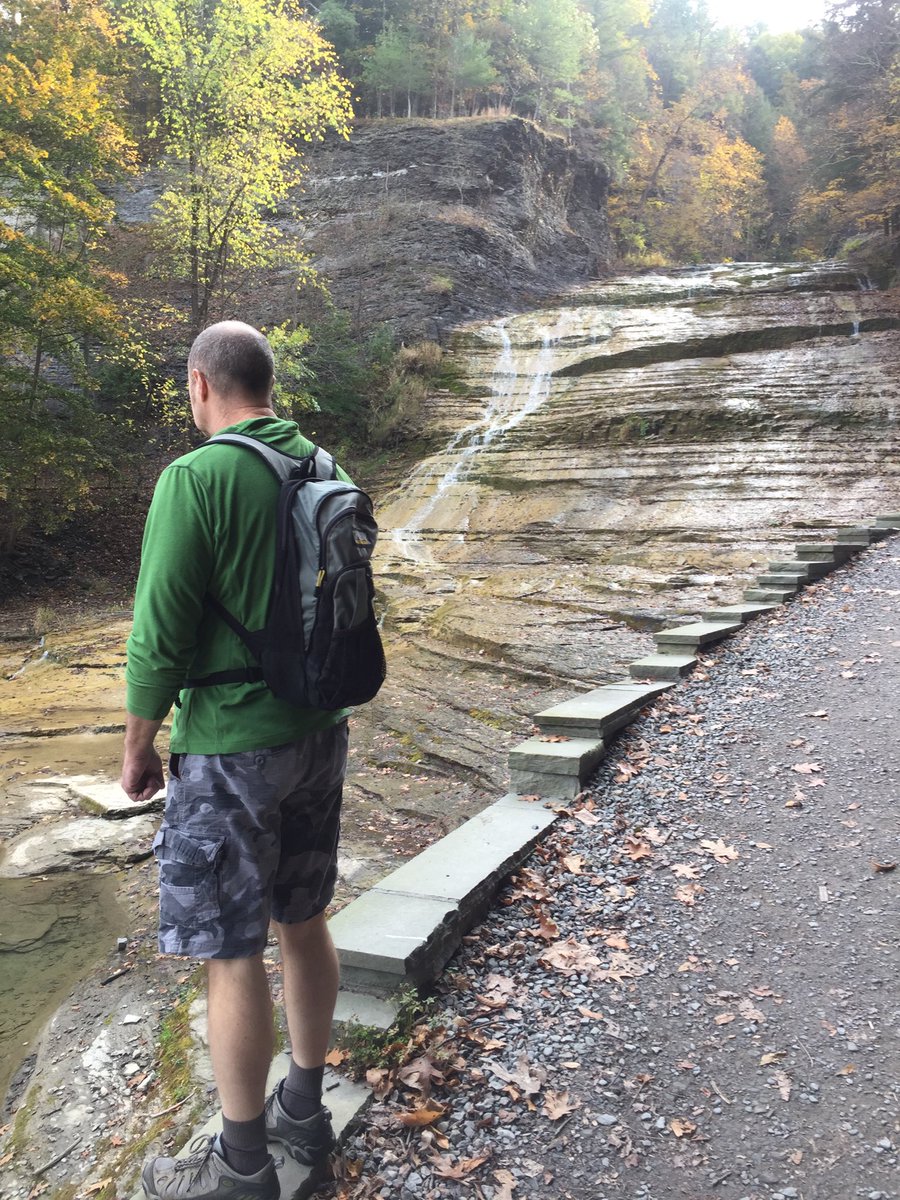 NancyIrwin2's tweet photo. Hiking with my brother in Ithaca NY! #beautiful day https://t.co/cupsrzaaYK