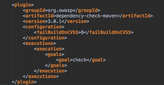 Daniel Bryant (@danielbryantuk) on Twitter photo This is pretty much all the code it takes to add the <a href="/owasp/">OWASP® Foundation</a> Dependency Check to your Maven Java project. Can you afford not to include it? This is pretty much all the code it takes to add the <a href="/owasp/">OWASP® Foundation</a> Dependency Check to your Maven Java project. Can you afford not to include it?