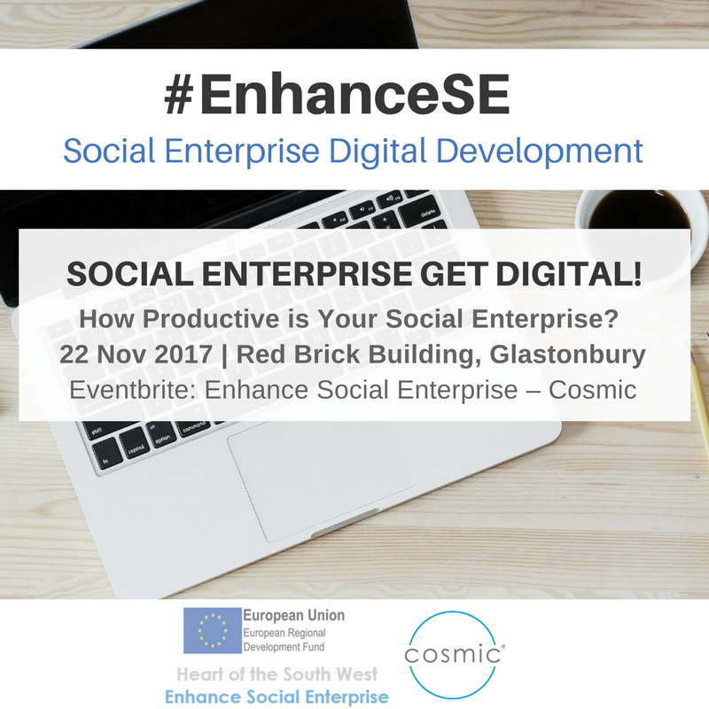 Cosmic_UK's tweet photo. Explore operational IT &amp; #digital platforms in our upcoming #EnhanceSE free workshop... https://t.co/vLtD0EJI4l #Glastonbury #SocEnt https://t.co/1z0WEJPPxH