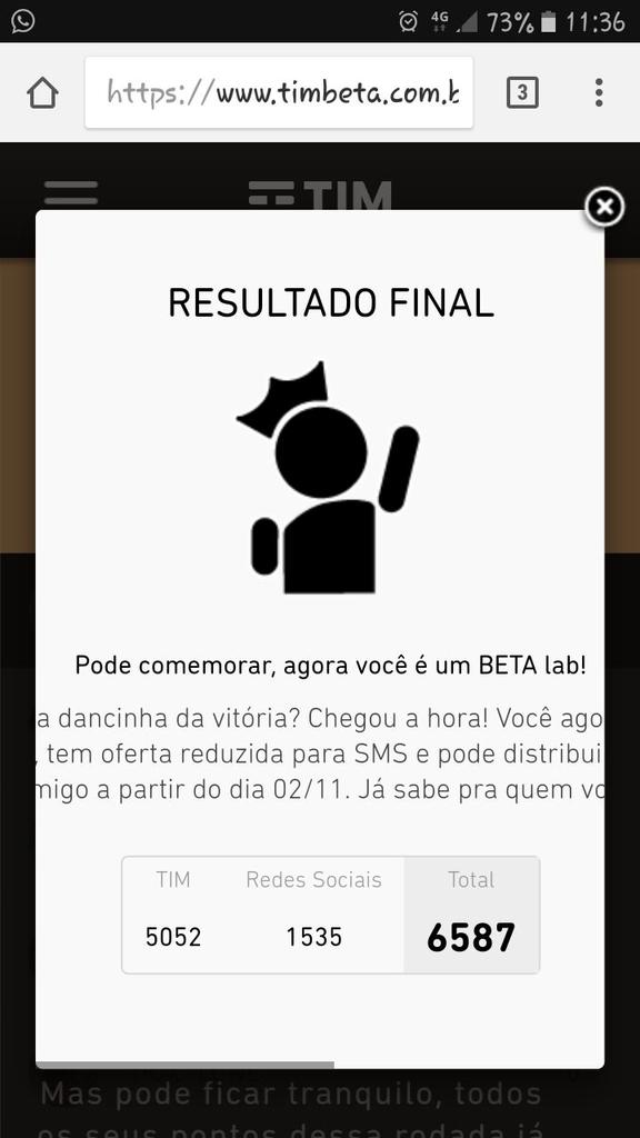Obejetivo alcançado... obrigada betas ✌
#BetaAjudaBeta #TimBeta