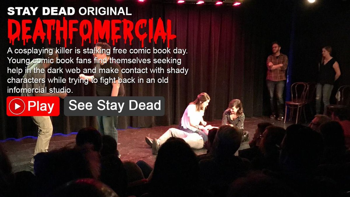 StayDeadImprov's tweet photo. It’s free comic book day, but going could cost you your life! See the next all new show on 10/26 @ 7:30! #Philly
https://t.co/sE2zaUaaEd https://t.co/LnYXOAEtYO