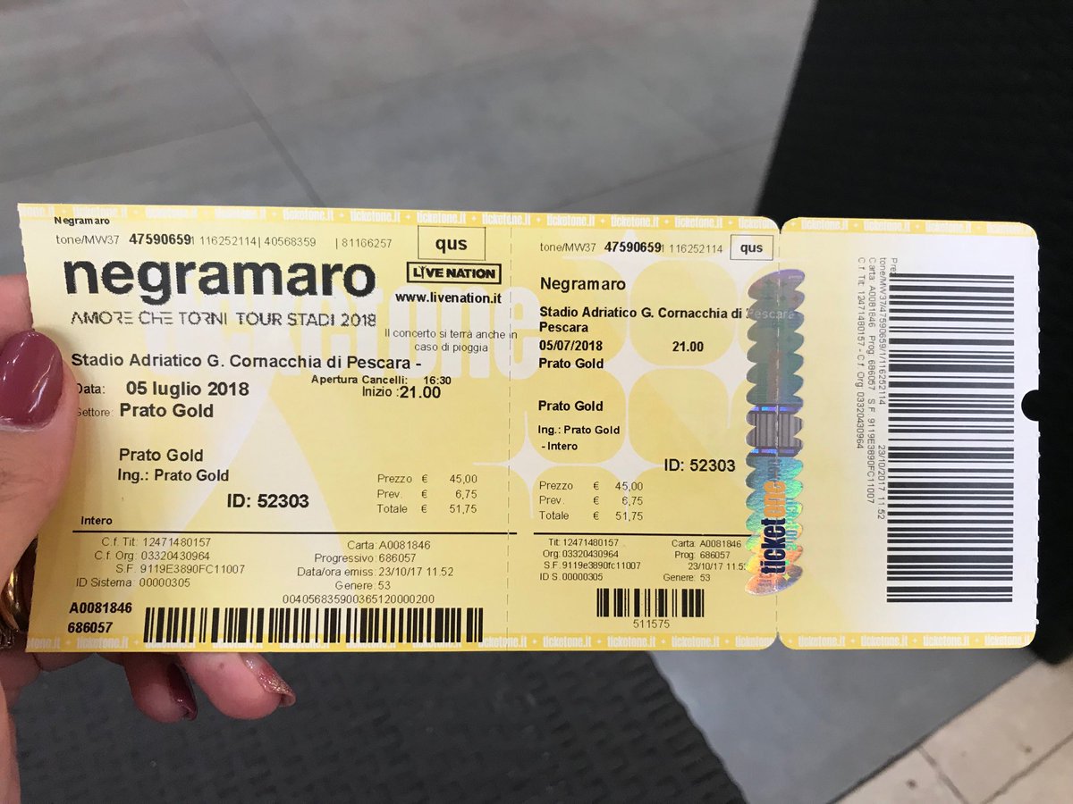 ArianeBelli1's tweet photo. @Negramaro #amorechetorni #tourstadi2018 #finoallimbrunire😍 https://t.co/WjwhhlCIfP