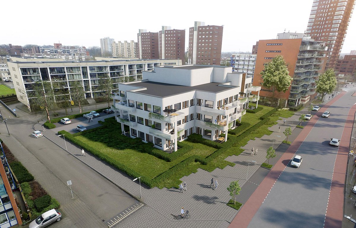 Today in the papers: Former ABN Amro in Enschede becomes luxurious estate. Koopman Vastgoed asked us to visualize the project. #3D