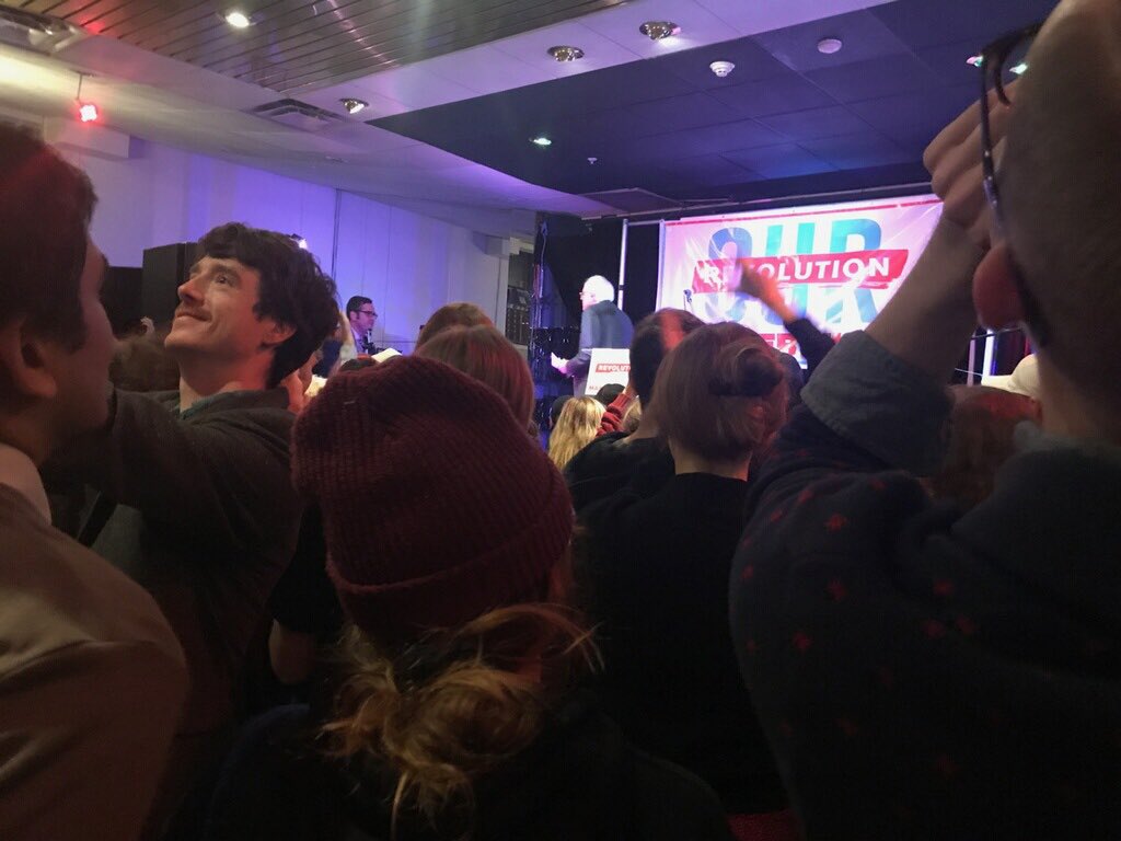 Boston_DSA's tweet photo. "The political rev is beginning & this is what it looks like!" @BernieSanders #OurRev https://t.co/Blb6QuxNfn