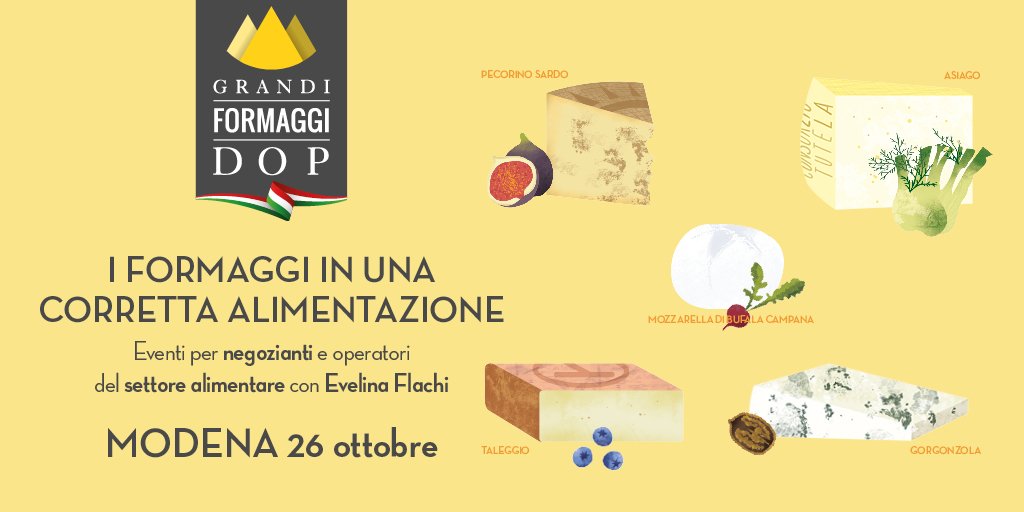 - 3 all’appuntamento di #Modena con "I formaggi in una corretta alimentazione”! Iscriviti subito e non mancare! ➡️
grandiformaggidop.com/iscrizione_eve…