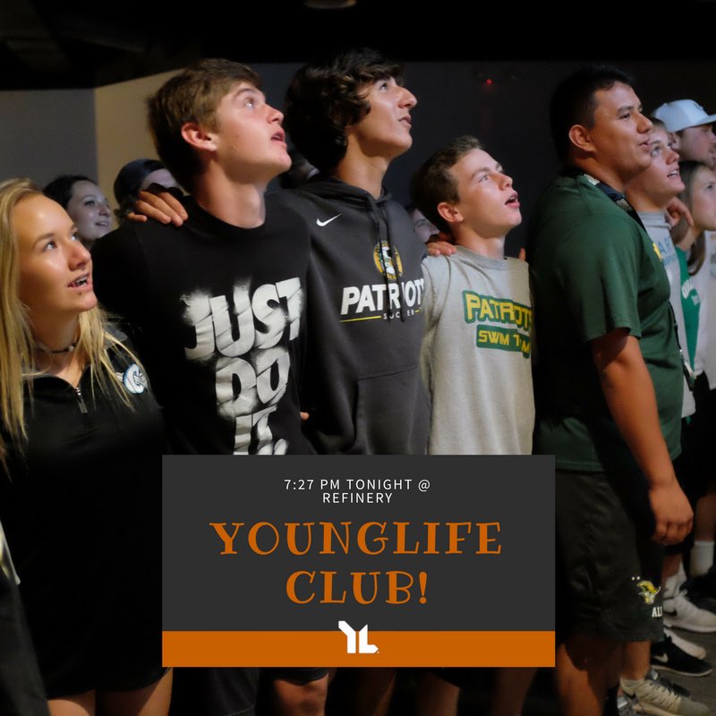 independence_yl's tweet photo. TONIGHT YES TONIGHT! Club at 7:27 at the Refinery! Also, if you have fall wknd forms, BRING THEM! We’re going to have the best wknd ever!! https://t.co/UW6EmwwG1u