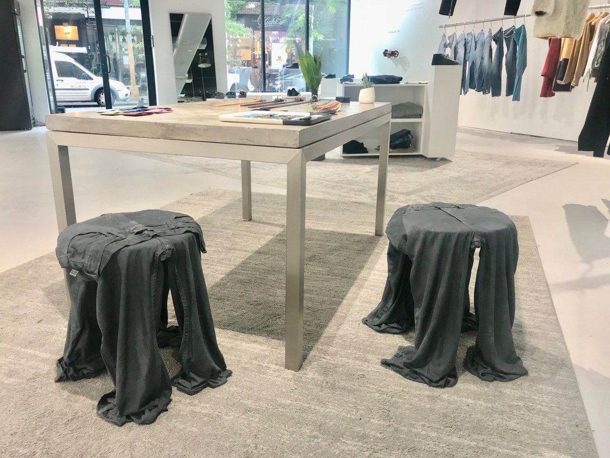 Thislexik's tweet photo. I spy our signature Worn Stools in @UptonBelts #design https://t.co/9KolY3PtTn